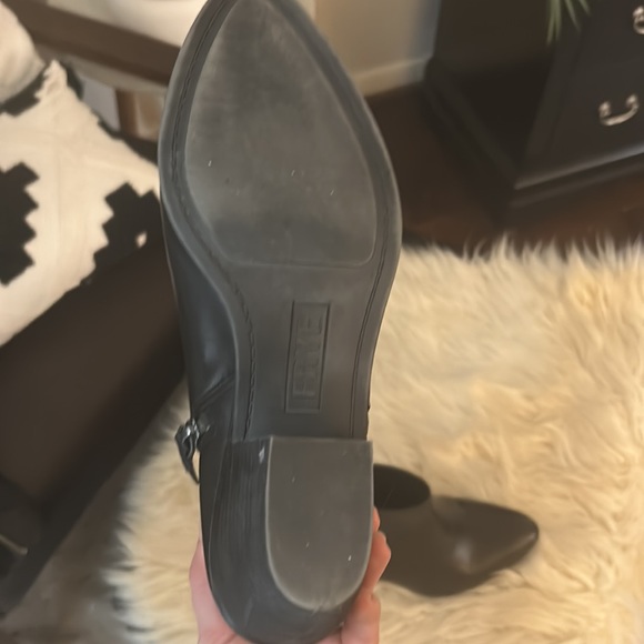Frye Judith Black Leather Zip Booties women’s 8.5 - Picture 4 of 5